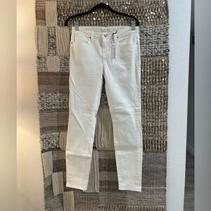🤍NWT VELVET by Graham & Spencer white skinny leg pants sz 28